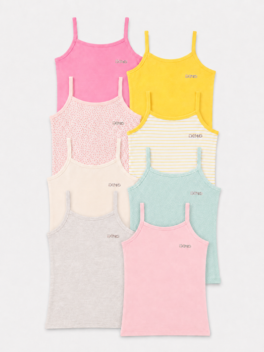 Girls Stretch Cotton Tank Top Undershirt