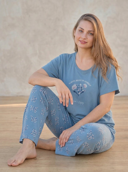 Flowy Soft Cotton PJ Set