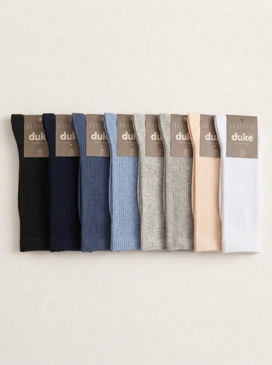 Men’s Casual Ribbed Cotton Socks – Long