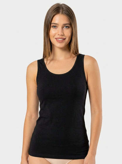 Stretch Cotton Tank Top