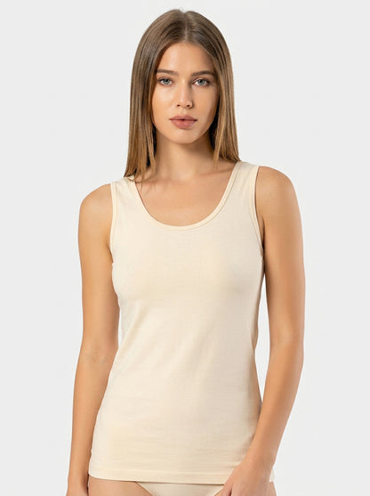 Stretch Cotton Tank Top