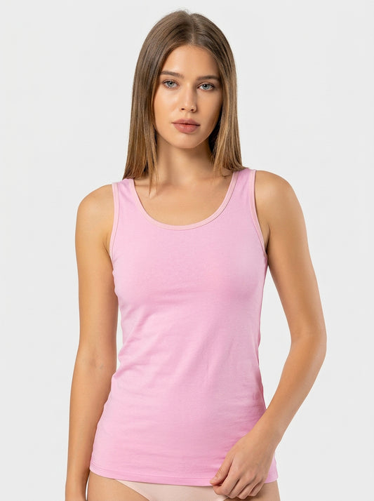 Stretch Cotton Tank Top
