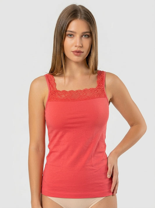 Stretch Cotton Tank Top