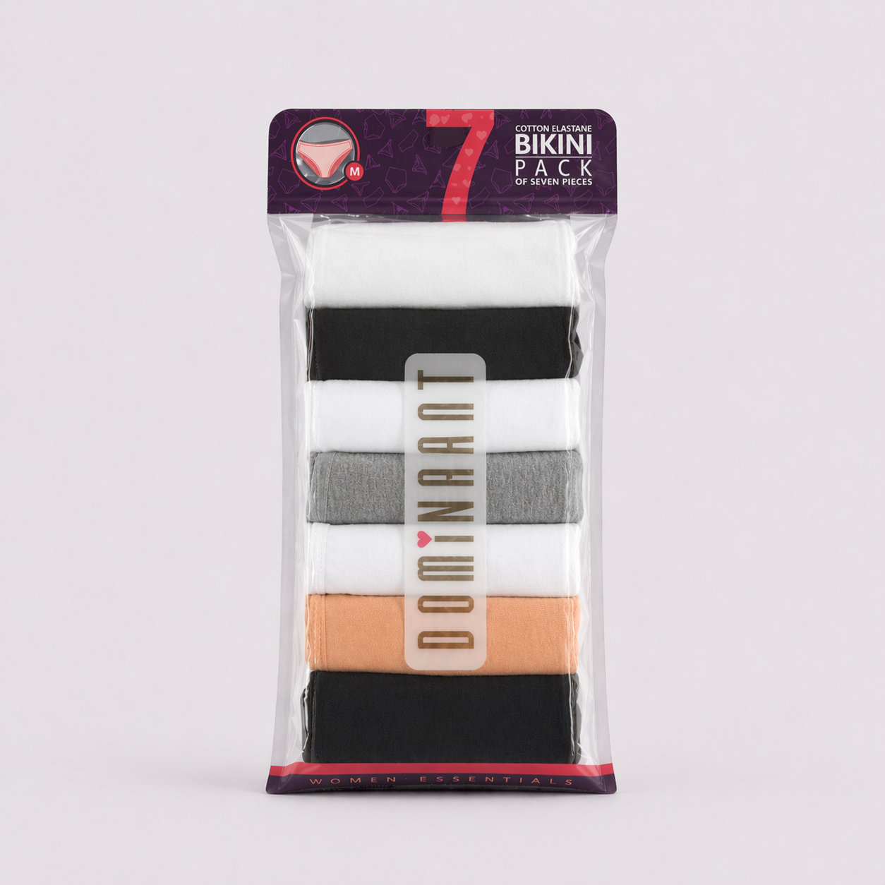 Low-Waisted Cotton Panties – Dominant 7-Pack