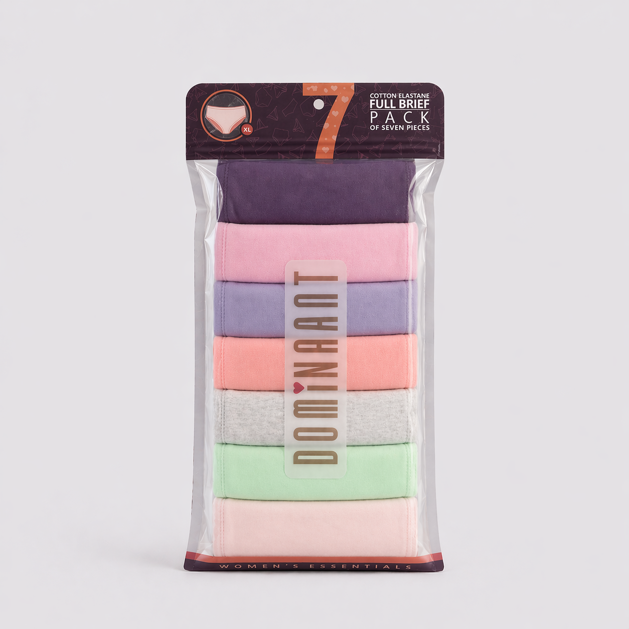 Mid-Waisted Cotton Panties – Dominant 7-Pack