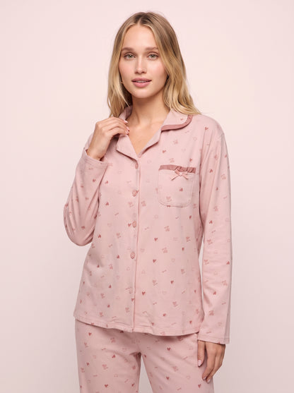Brushed-Soft Winter Knit PJ Set