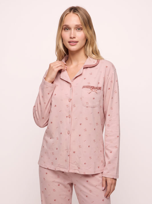 Brushed-Soft Winter Knit PJ Set