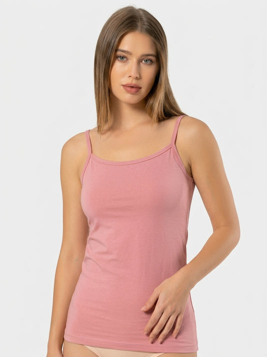 Stretch Cotton Tank Top