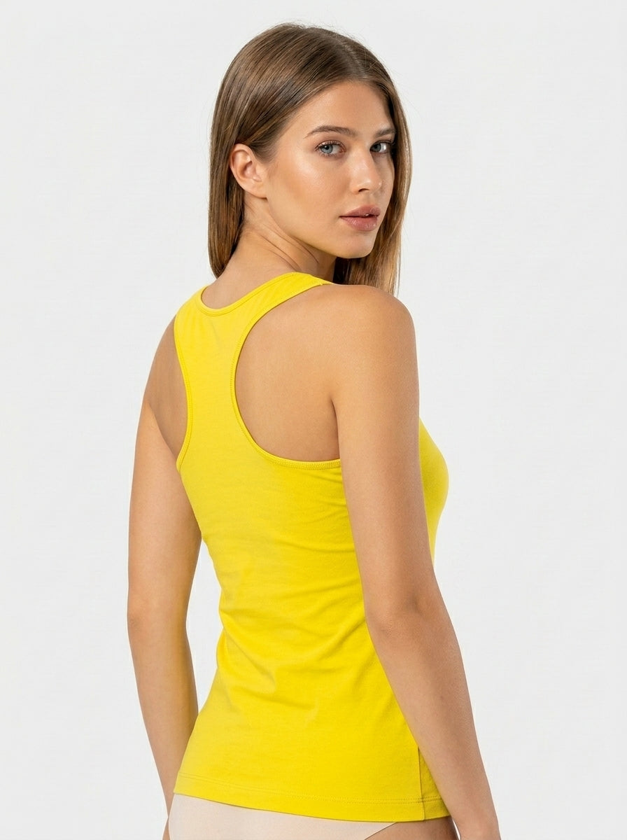 Stretch Cotton Tank Top