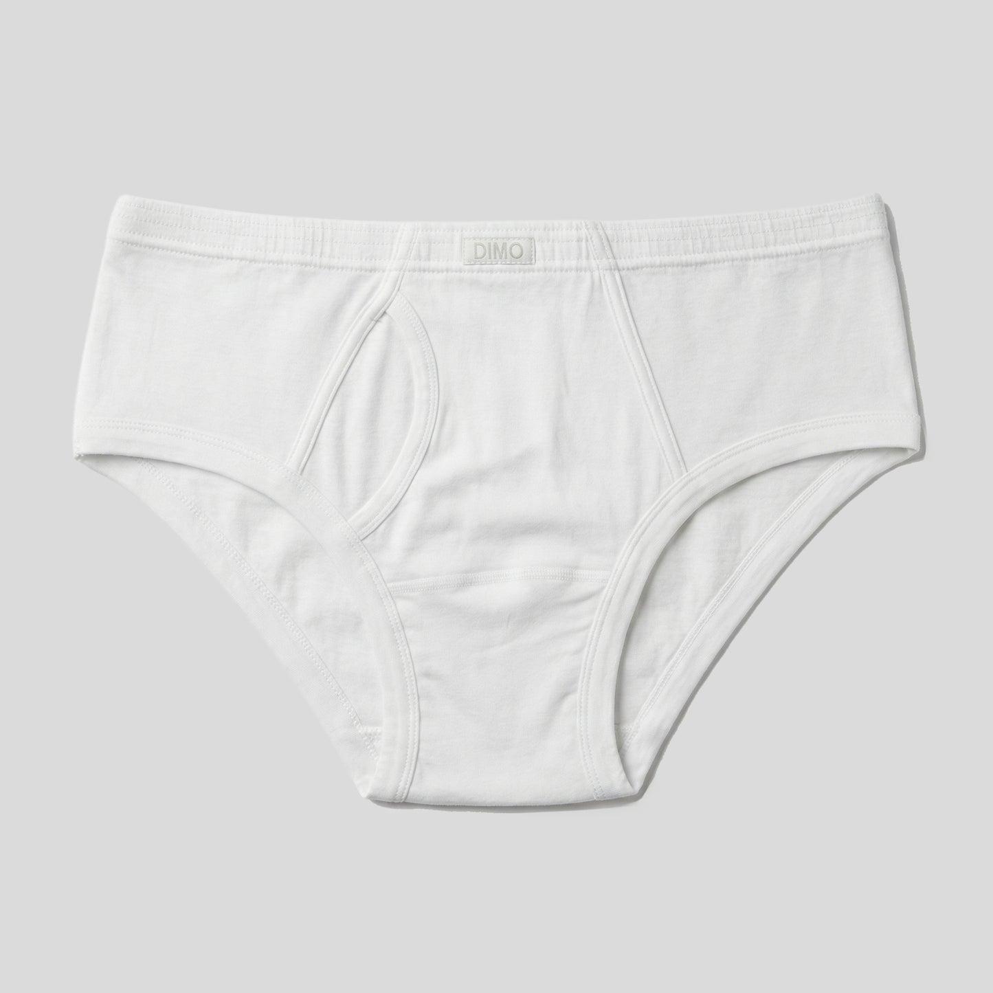 Classic Cotton Fly-Front Brief - White