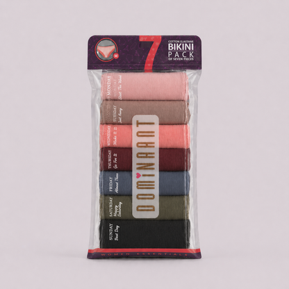 Low-Waisted Cotton Panties – Dominant 7-Pack