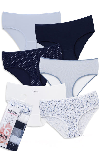 High-Waisted Cotton Panties – Dominant 6-Pack