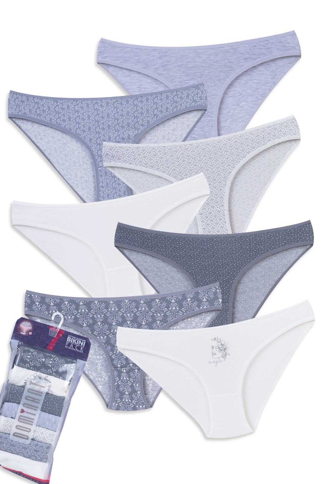 Low-Waisted Cotton Panties – Dominant 7-Pack