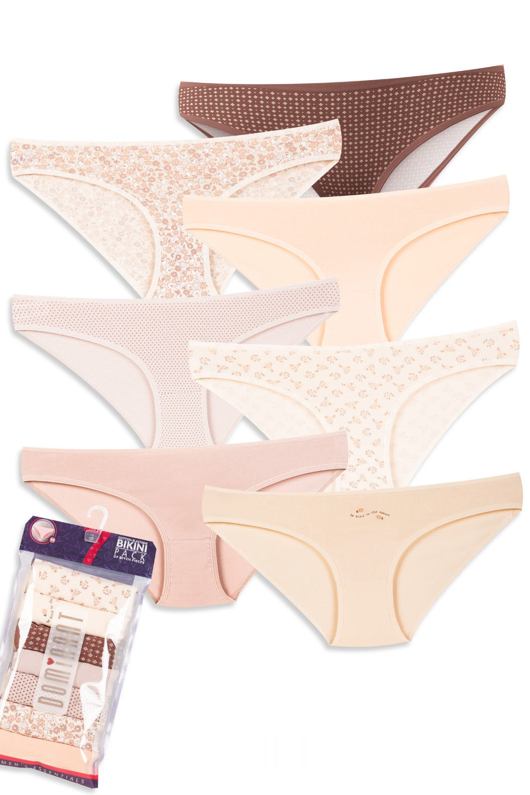 Low-Waisted Cotton Panties – Dominant 7-Pack