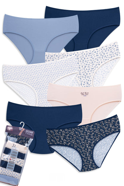 Mid-Waisted Cotton Panties – Dominant 7-Pack