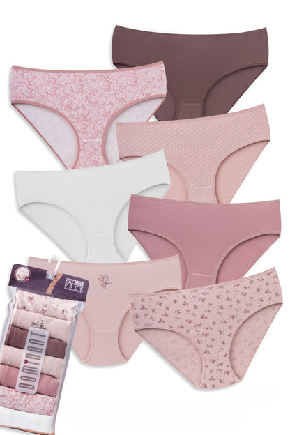 Mid-Waisted Cotton Panties – Dominant 7-Pack