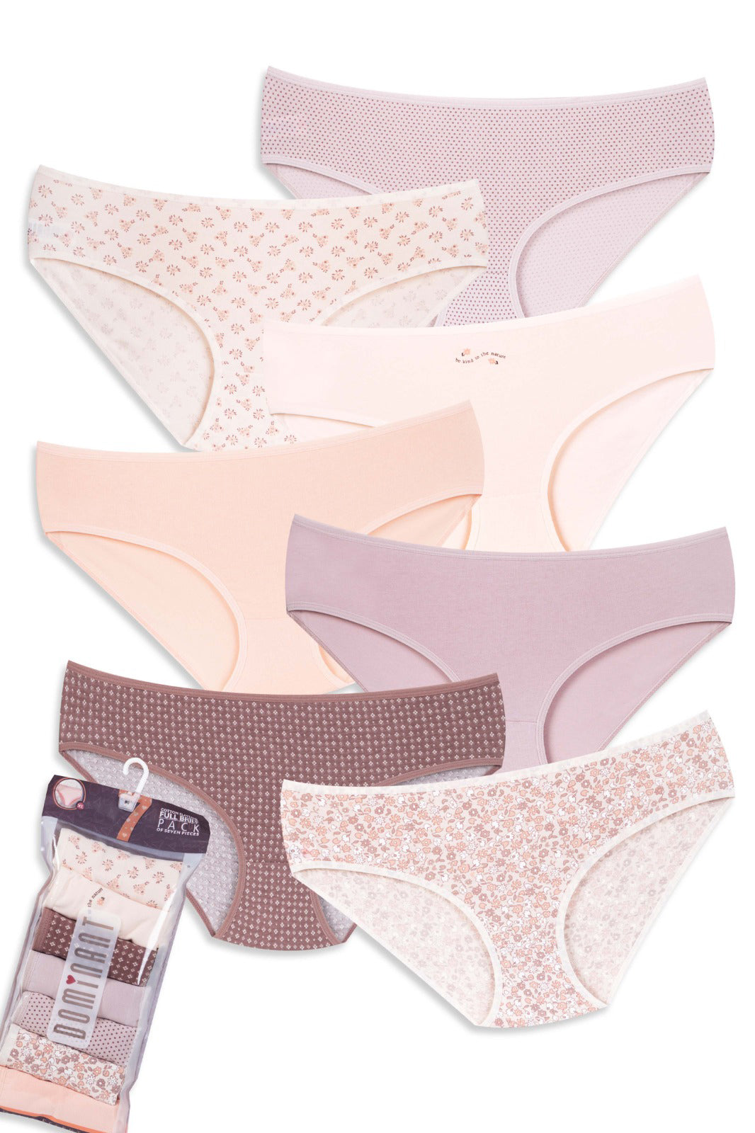 Mid-Waisted Cotton Panties – Dominant 7-Pack