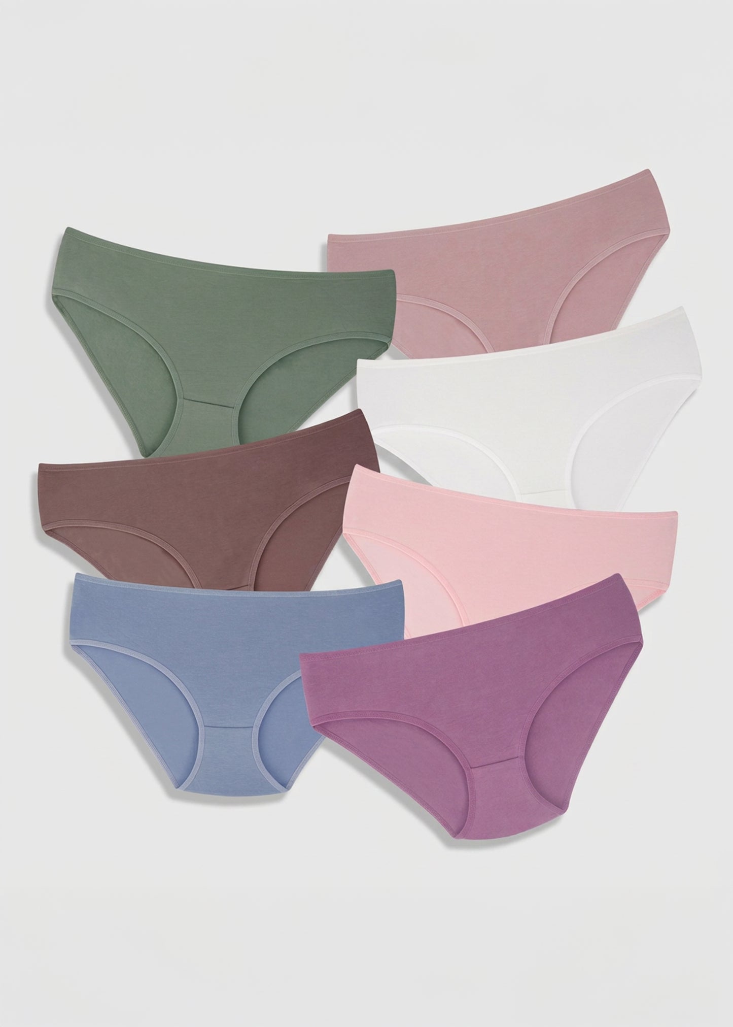 Mid-Waisted Cotton Panties – Dominant 7-Pack