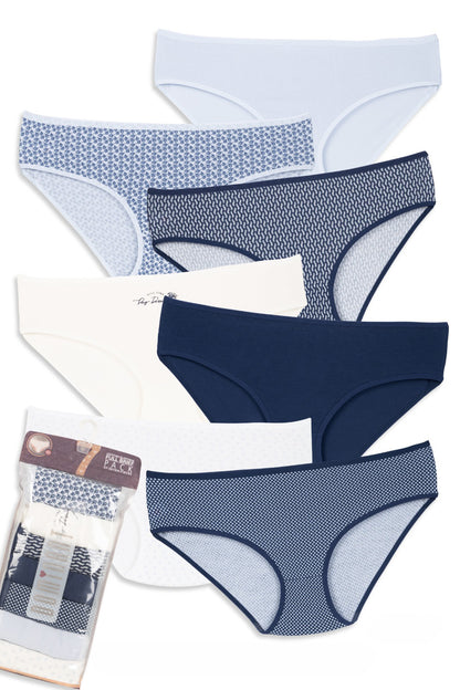 Mid-Waisted Cotton Panties – Dominant 7-Pack