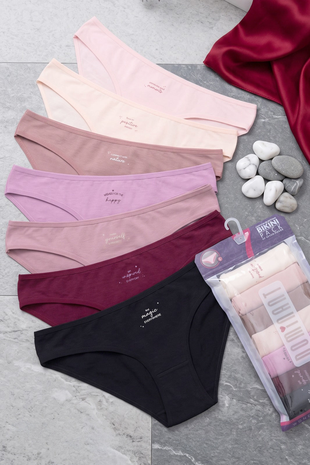 Low-Waisted Cotton Panties – Dominant 7-Pack
