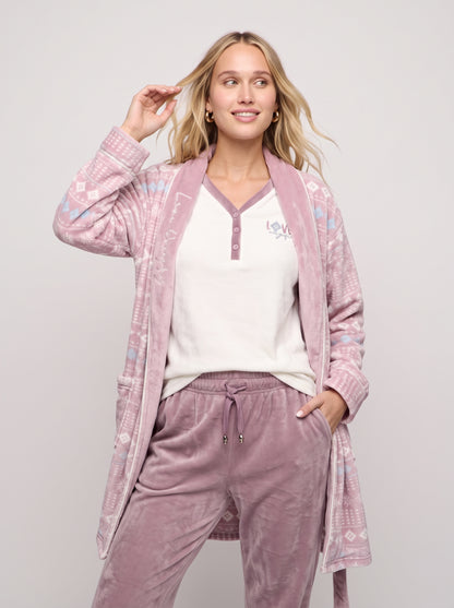 Cozy 3-Piece Ultra-Soft Fleece Pajama & Robe Set