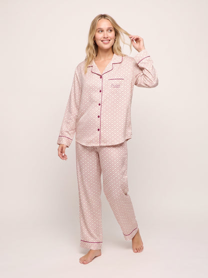 Cotton Poplin Button-Down Pajama Set