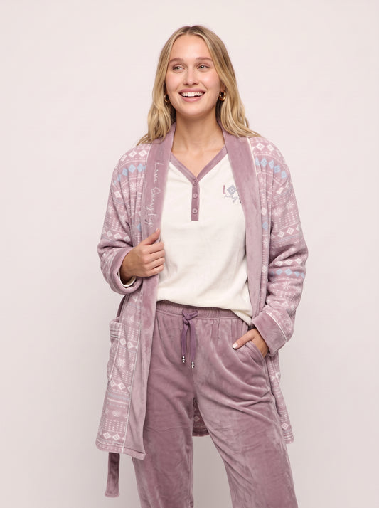 Cozy 3-Piece Ultra-Soft Fleece Pajama & Robe Set