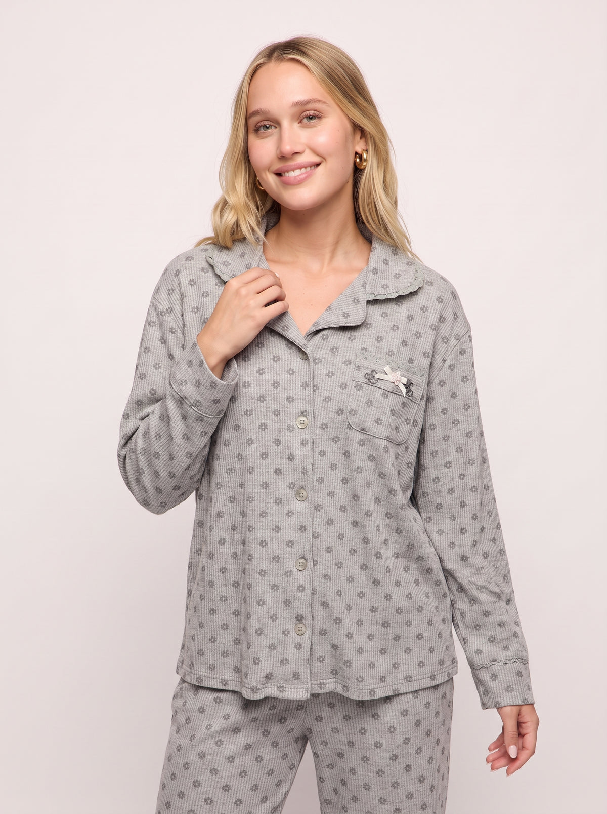 Ribbed-Soft Cotton PJ Set