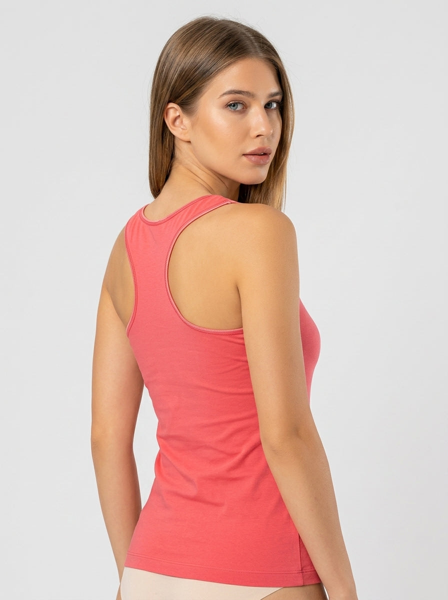 Stretch Cotton Tank Top