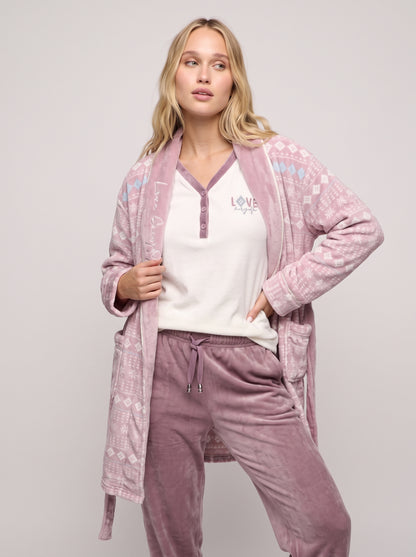 Cozy 3-Piece Ultra-Soft Fleece Pajama & Robe Set