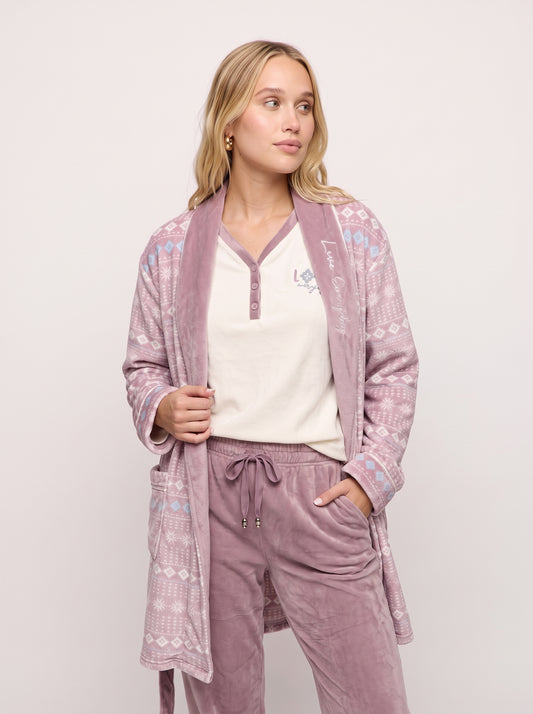 Cozy 3-Piece Ultra-Soft Fleece Pajama & Robe Set