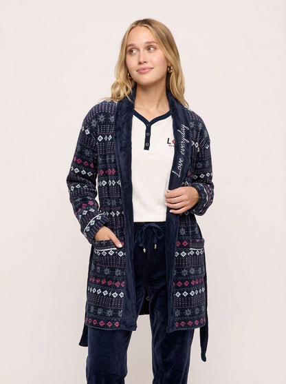 Cozy 3-Piece Ultra-Soft Fleece Pajama & Robe Set
