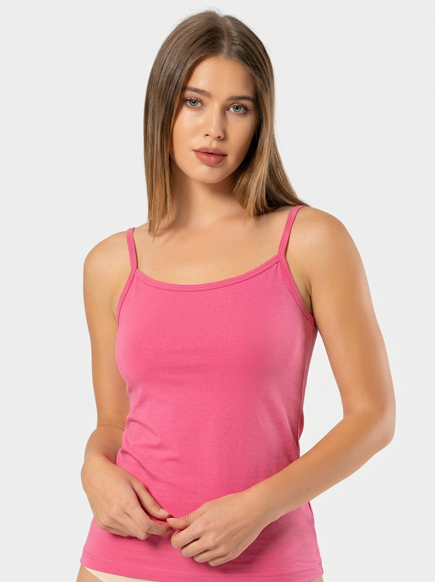 Stretch Cotton Tank Top