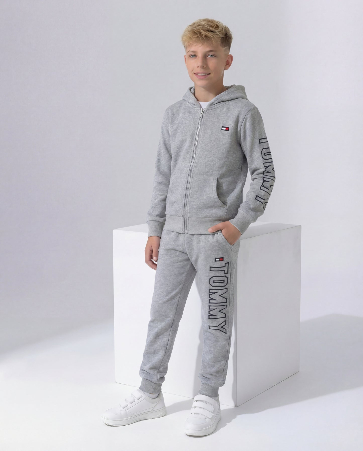 Soft Cotton Fleece Tracksuit Set