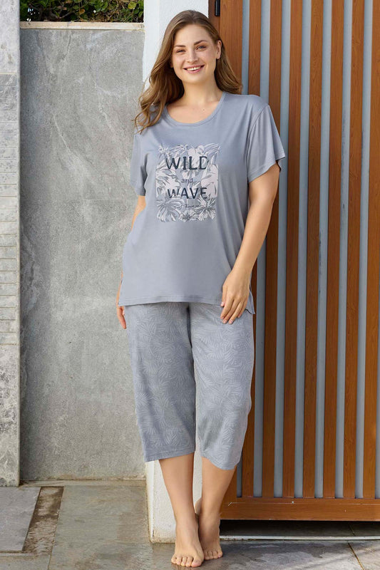 Soft Cotton Cropped Pants Set