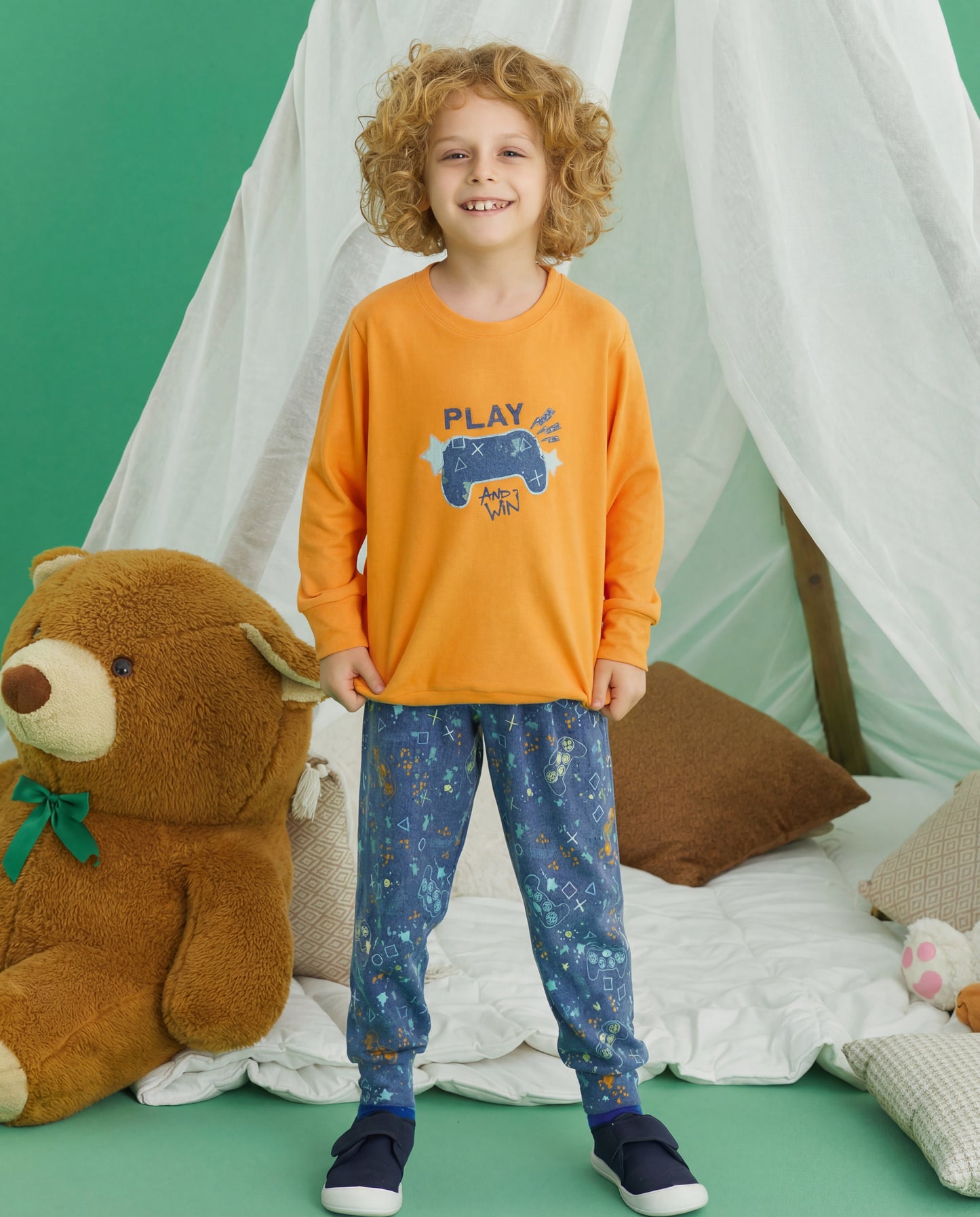Thin Thermal Fleece PJ Set