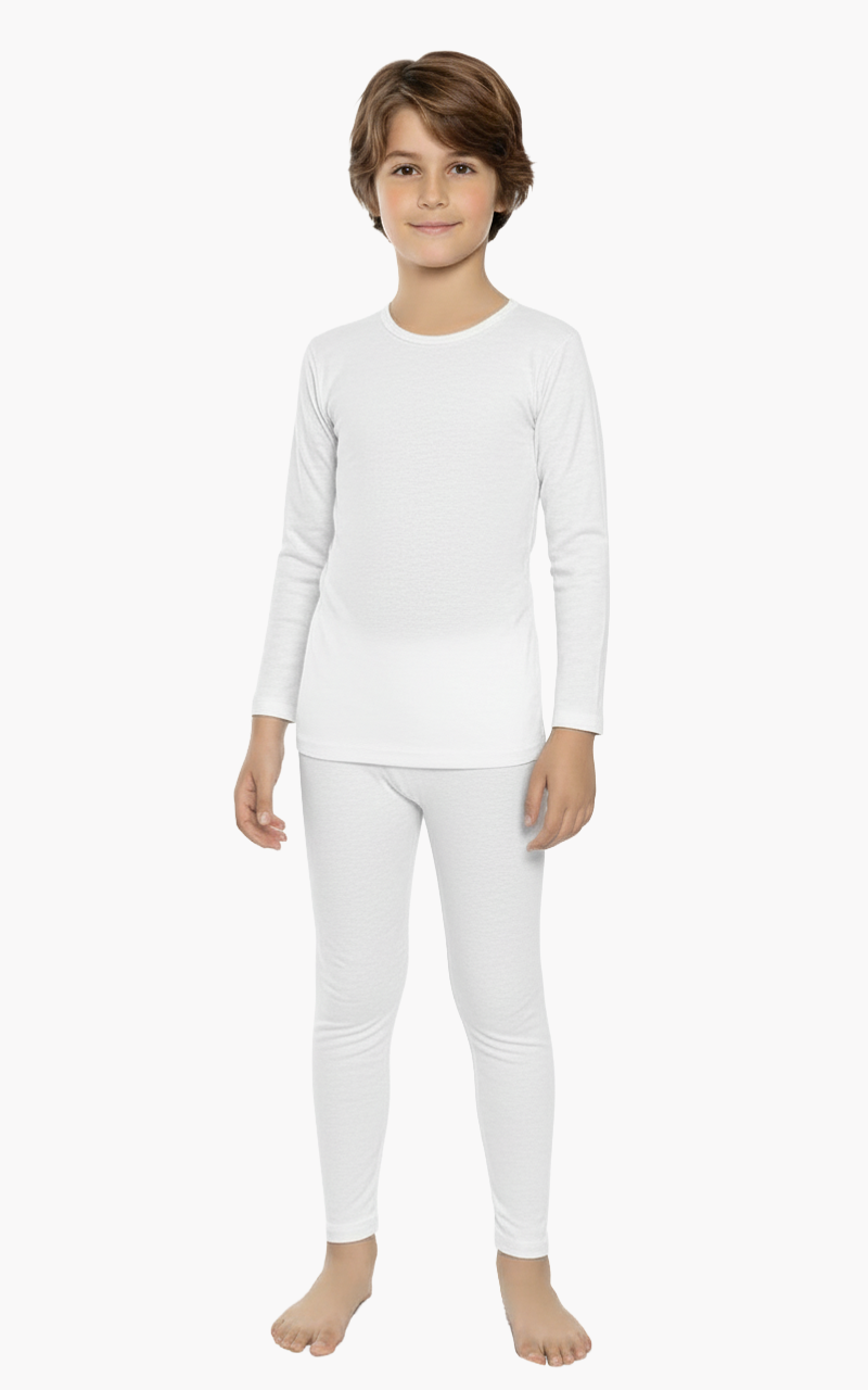 Boys Thermal Underwear Set – Cotton with Soft Fleece Inside