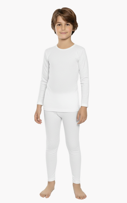 Boys Thermal Underwear Set – Cotton with Soft Fleece Inside
