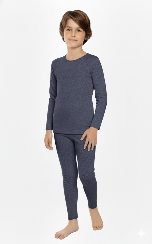 Boys Thermal Underwear Set – Cotton with Soft Fleece Inside