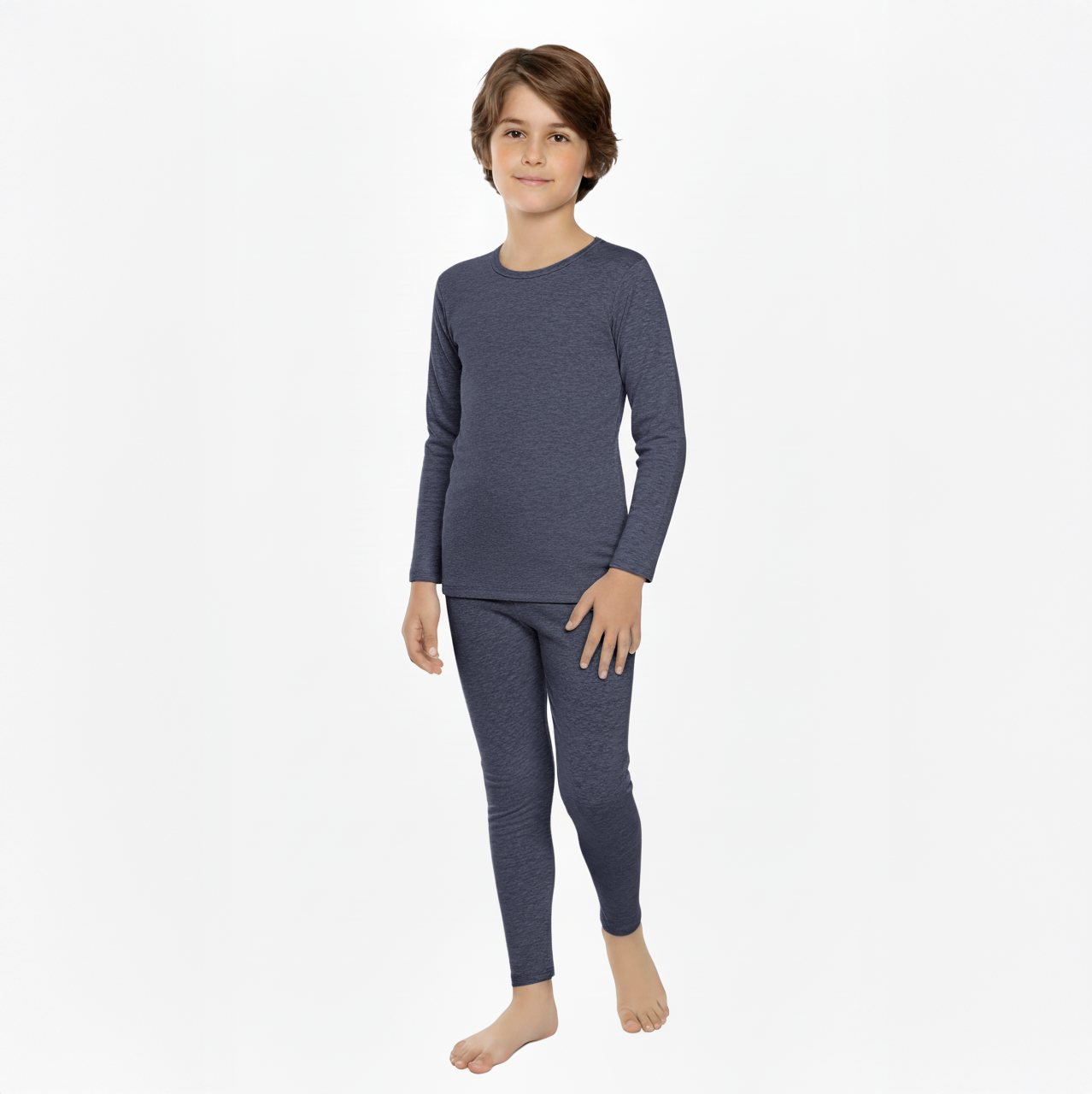 Boys Thermal Underwear Set – Cotton with Soft Fleece Inside