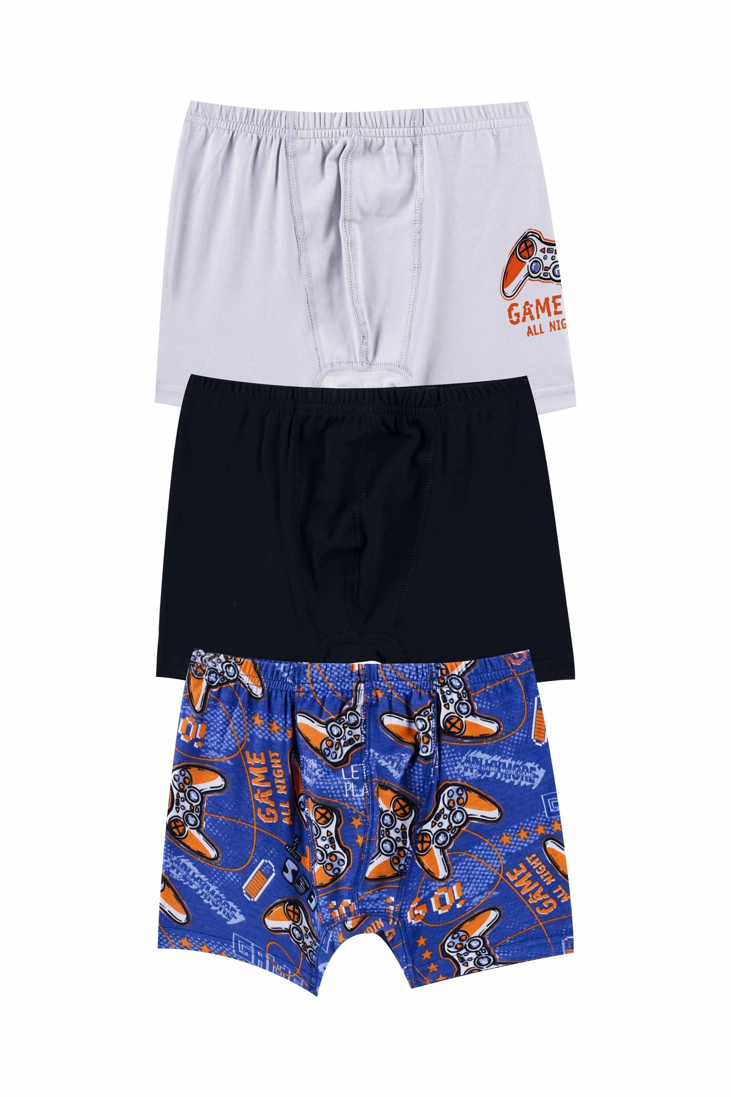 Boys Cotton Boxer Shorts – 3-Pack