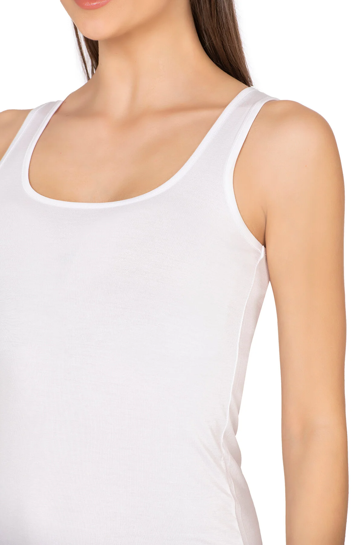 Bamboo Cotton Below-Knee Slip Dress