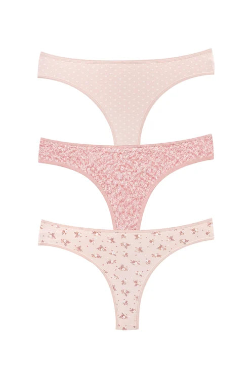 Brazilian Cotton Panties – Dominant 3-Pack