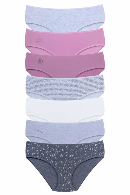 Mid-Waisted Cotton Panties – Dominant 7-Pack