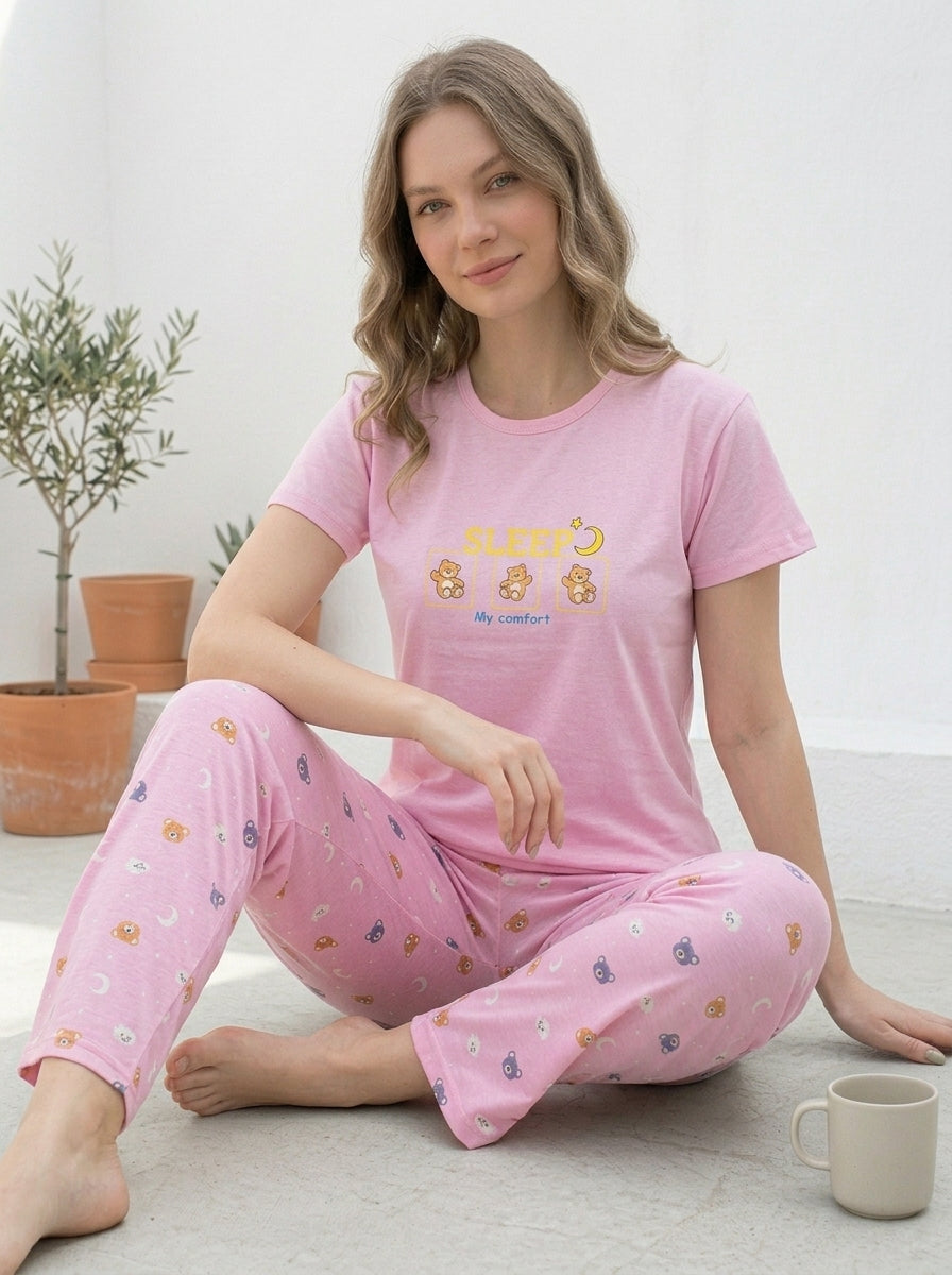 Cotton-Blend Pajama Set
