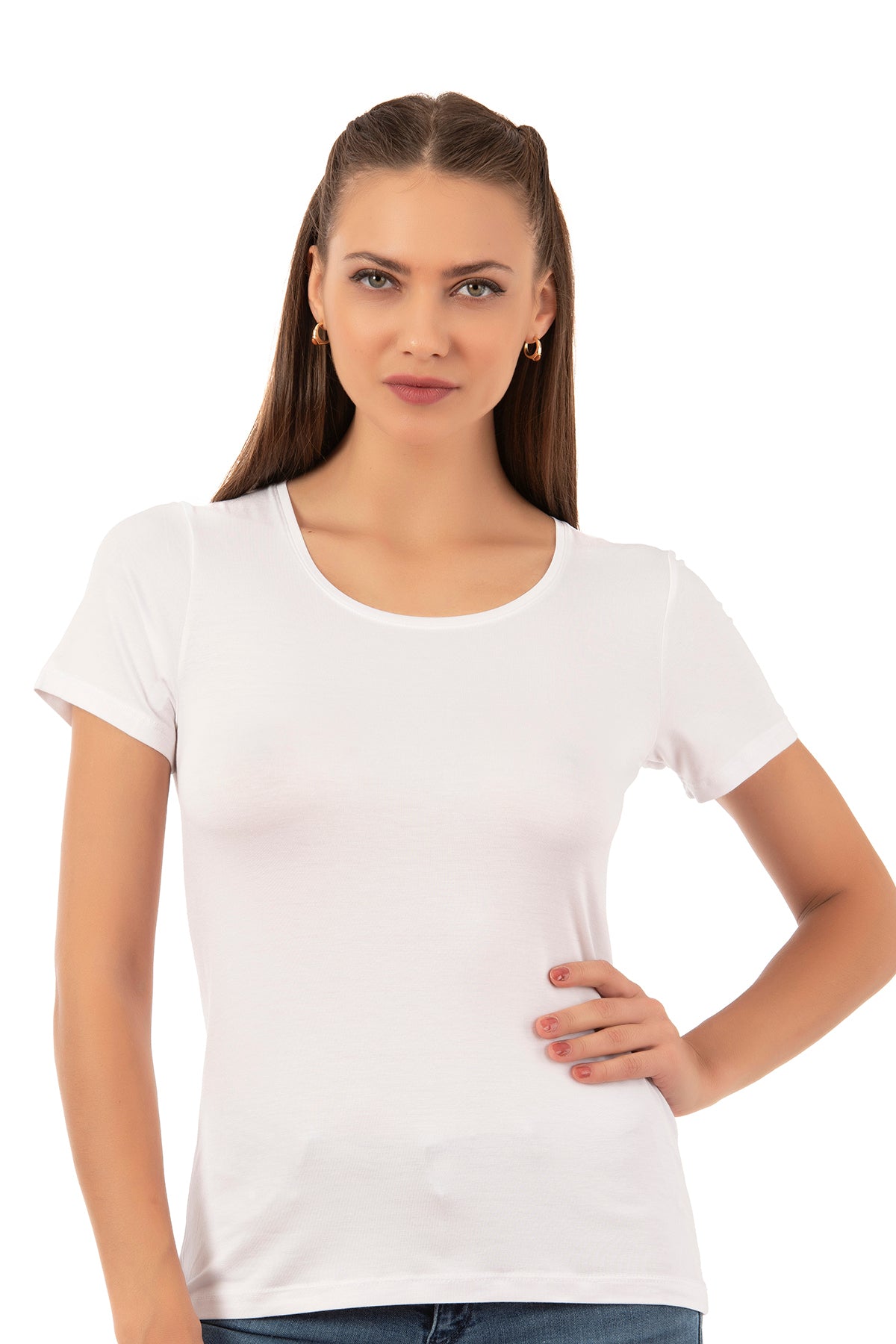 Bamboo Cotton Short-Sleeve Undershirt