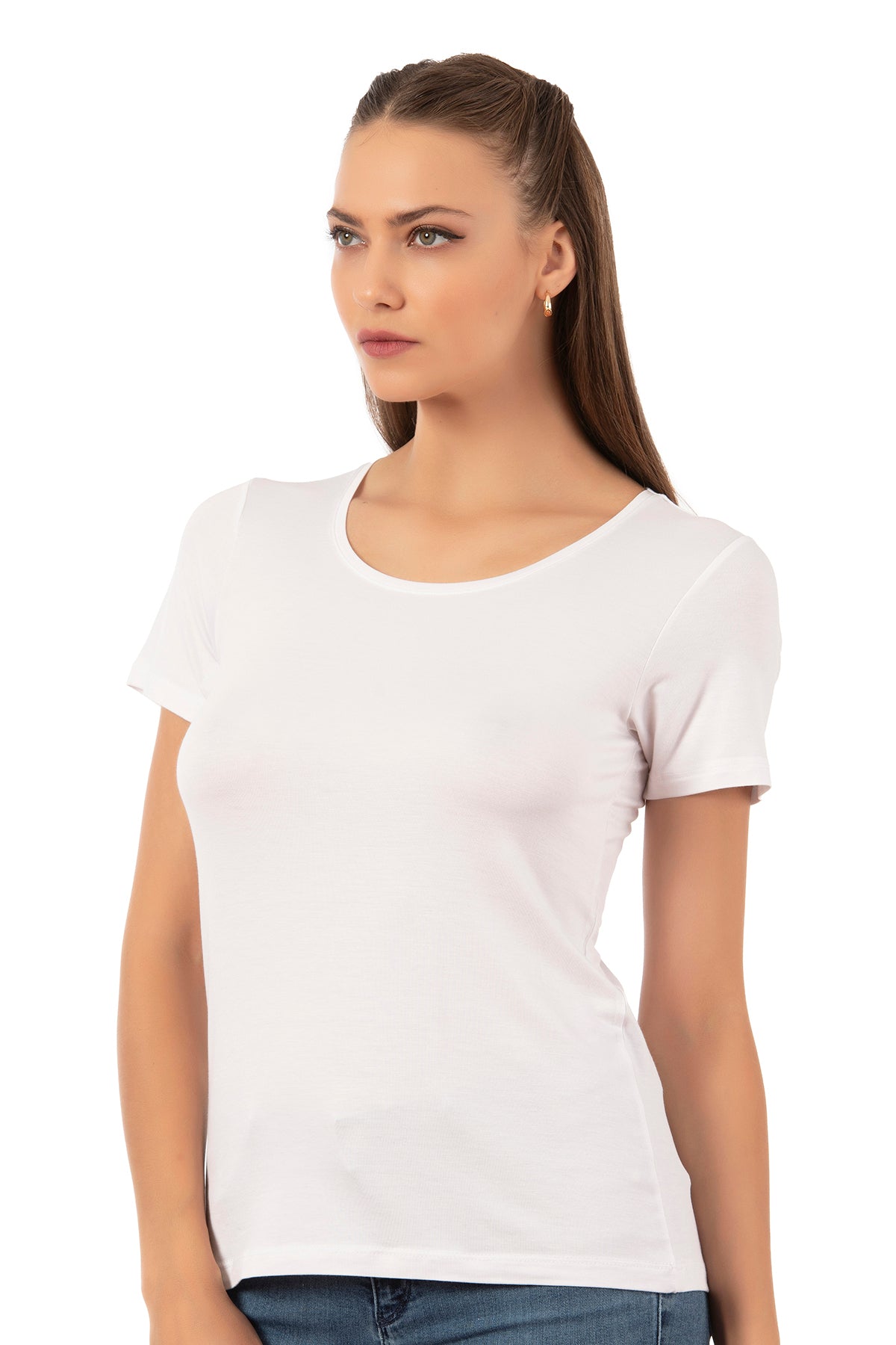 Bamboo Cotton Short-Sleeve Undershirt
